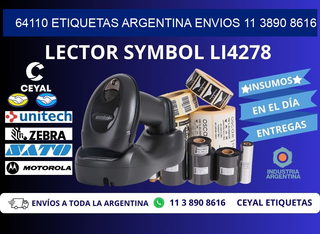 64110 ETIQUETAS ARGENTINA ENVIOS 11 3890 8616