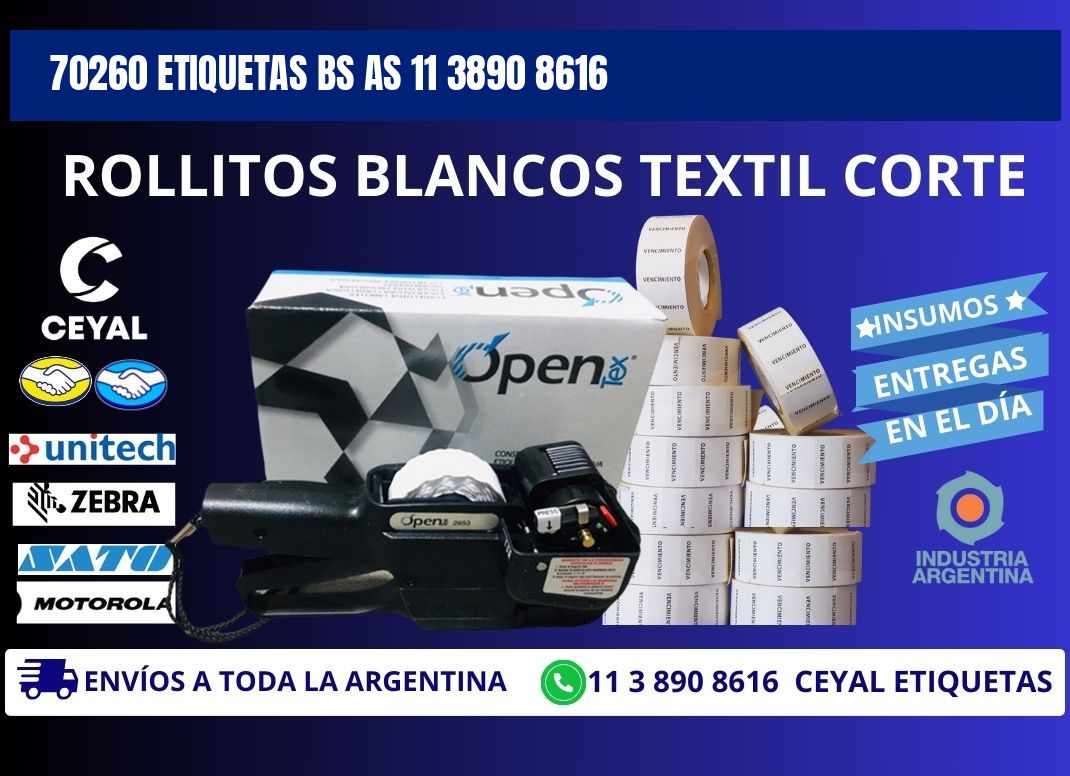 70260 ETIQUETAS BS AS 11 3890 8616
