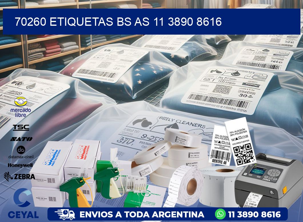 70260 ETIQUETAS BS AS 11 3890 8616