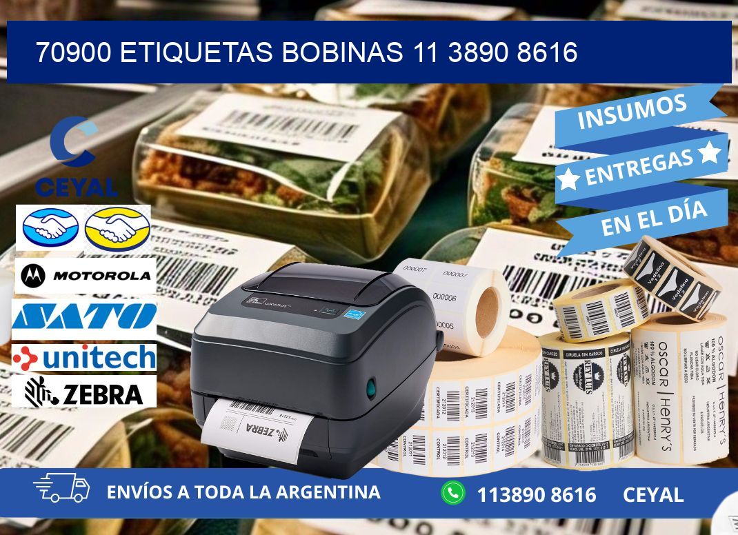 70900 ETIQUETAS BOBINAS 11 3890 8616