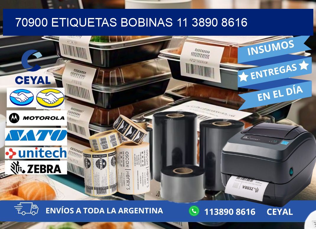 70900 ETIQUETAS BOBINAS 11 3890 8616