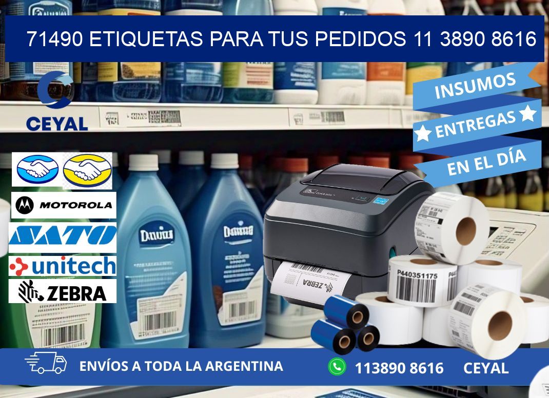 71490 ETIQUETAS PARA TUS PEDIDOS 11 3890 8616