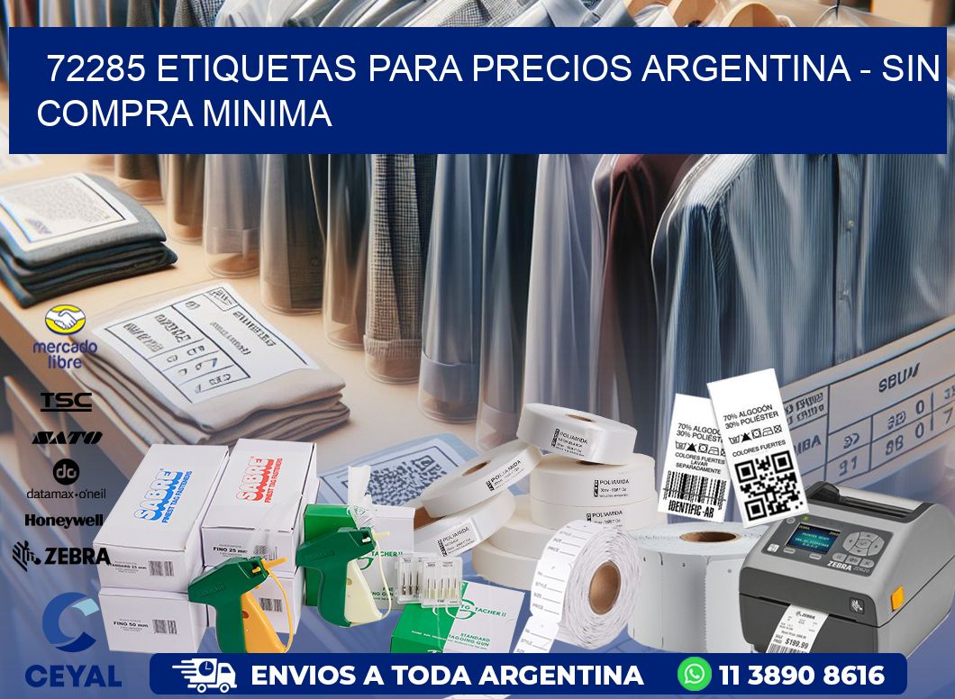 72285 ETIQUETAS PARA PRECIOS ARGENTINA - SIN COMPRA MINIMA