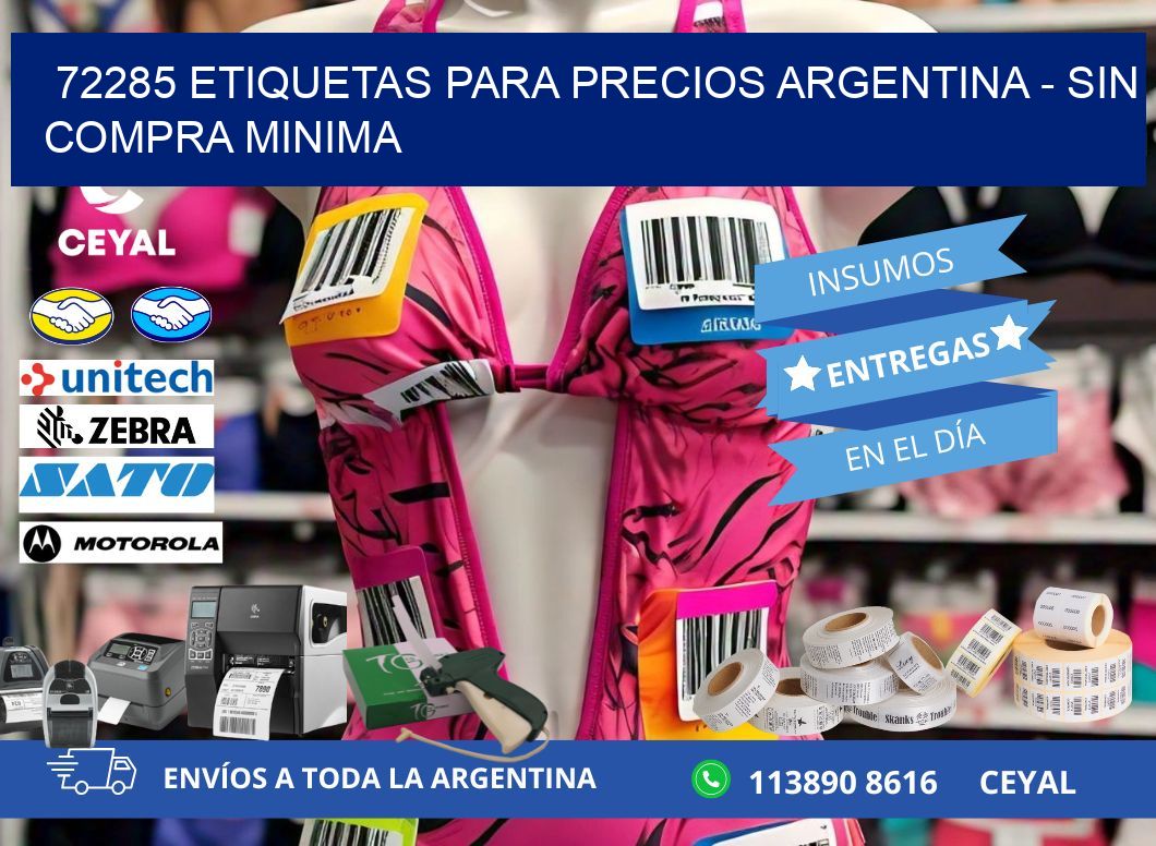 72285 ETIQUETAS PARA PRECIOS ARGENTINA – SIN COMPRA MINIMA
