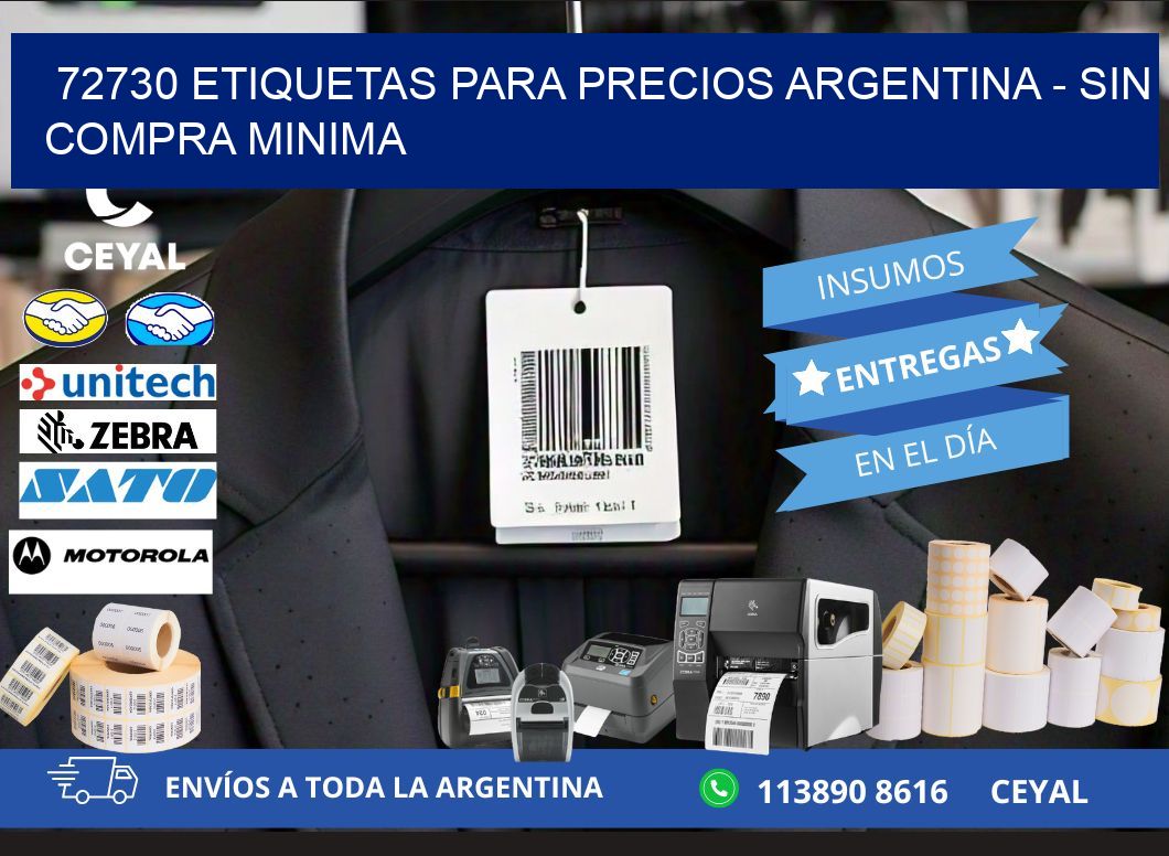 72730 ETIQUETAS PARA PRECIOS ARGENTINA - SIN COMPRA MINIMA