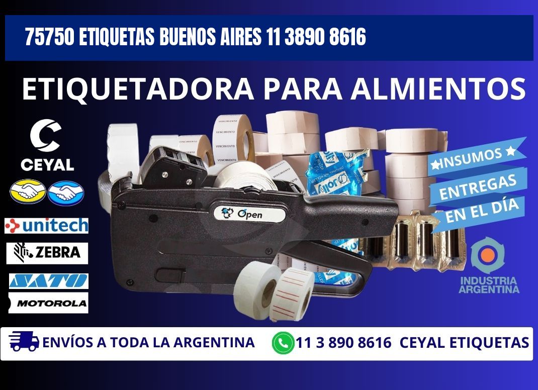 75750 ETIQUETAS BUENOS AIRES 11 3890 8616