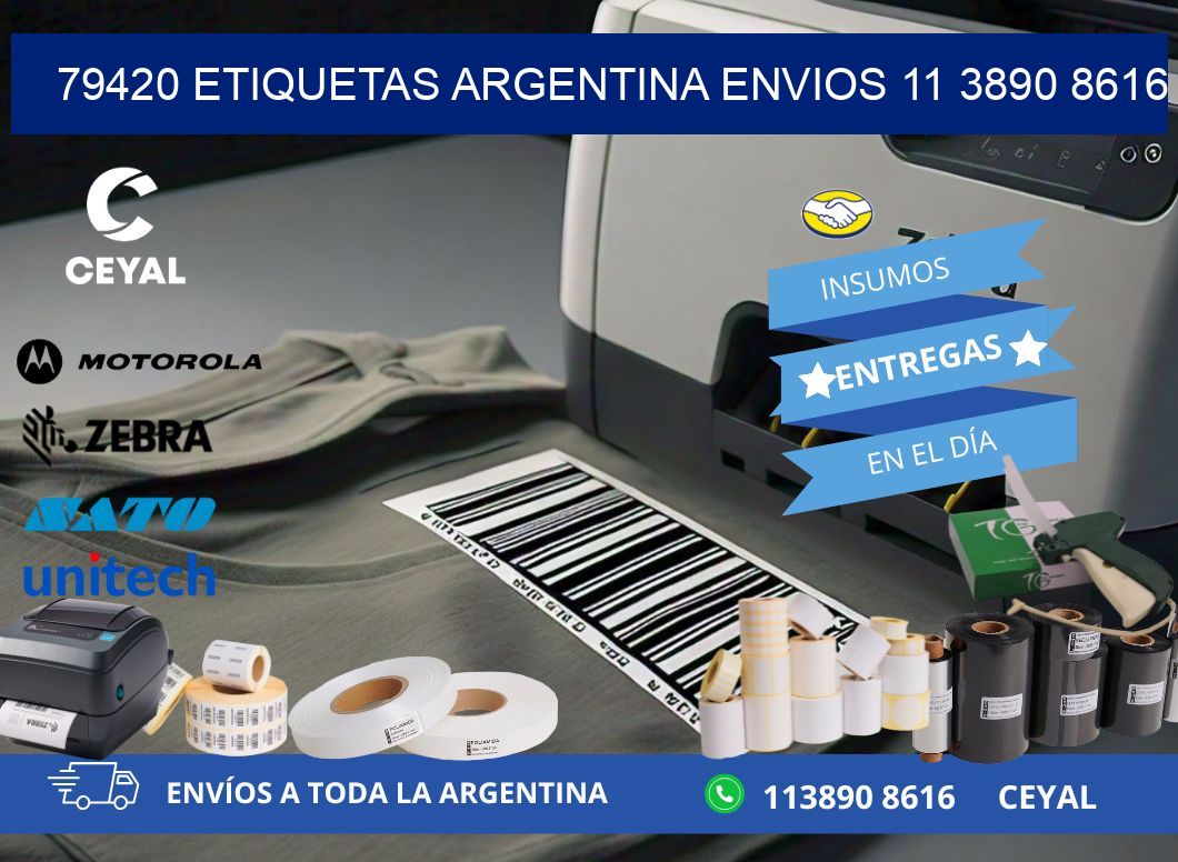 79420 ETIQUETAS ARGENTINA ENVIOS 11 3890 8616