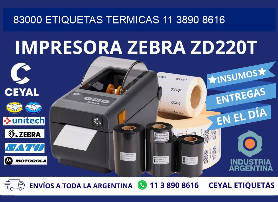83000 ETIQUETAS TERMICAS 11 3890 8616