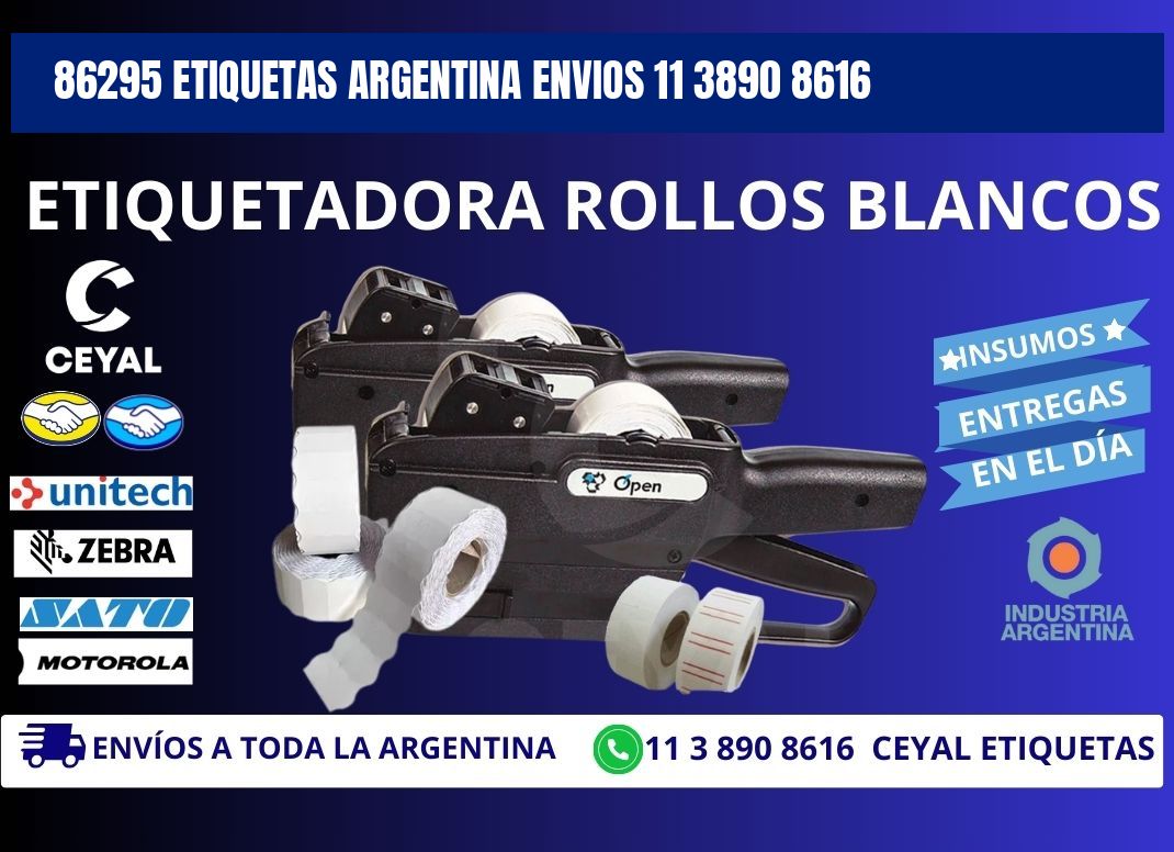 86295 ETIQUETAS ARGENTINA ENVIOS 11 3890 8616