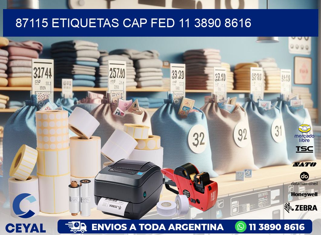 87115 ETIQUETAS CAP FED 11 3890 8616