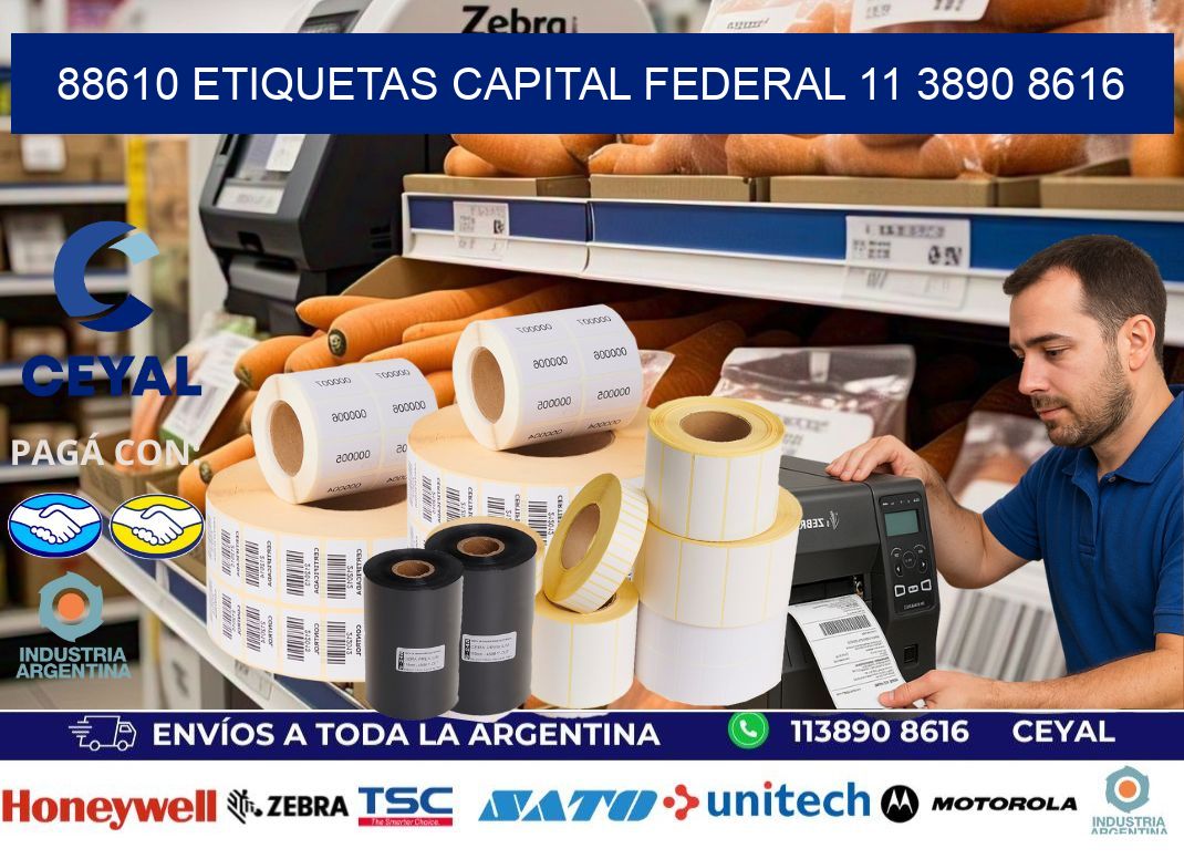 88610 ETIQUETAS CAPITAL FEDERAL 11 3890 8616