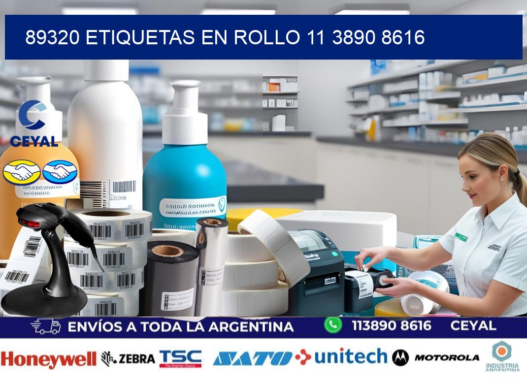 89320 ETIQUETAS EN ROLLO 11 3890 8616