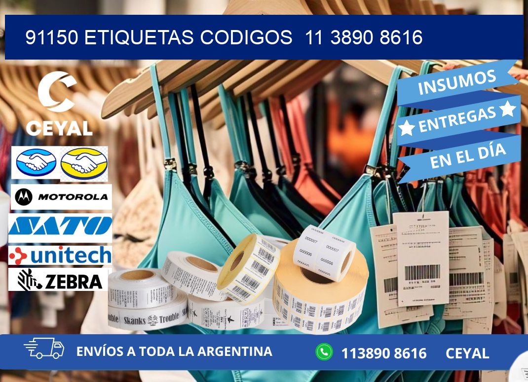 91150 ETIQUETAS CODIGOS  11 3890 8616