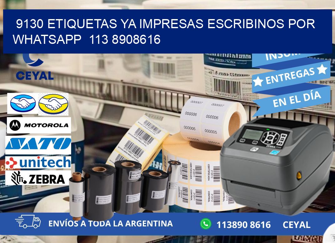 9130 ETIQUETAS YA IMPRESAS ESCRIBINOS POR WHATSAPP  113 8908616