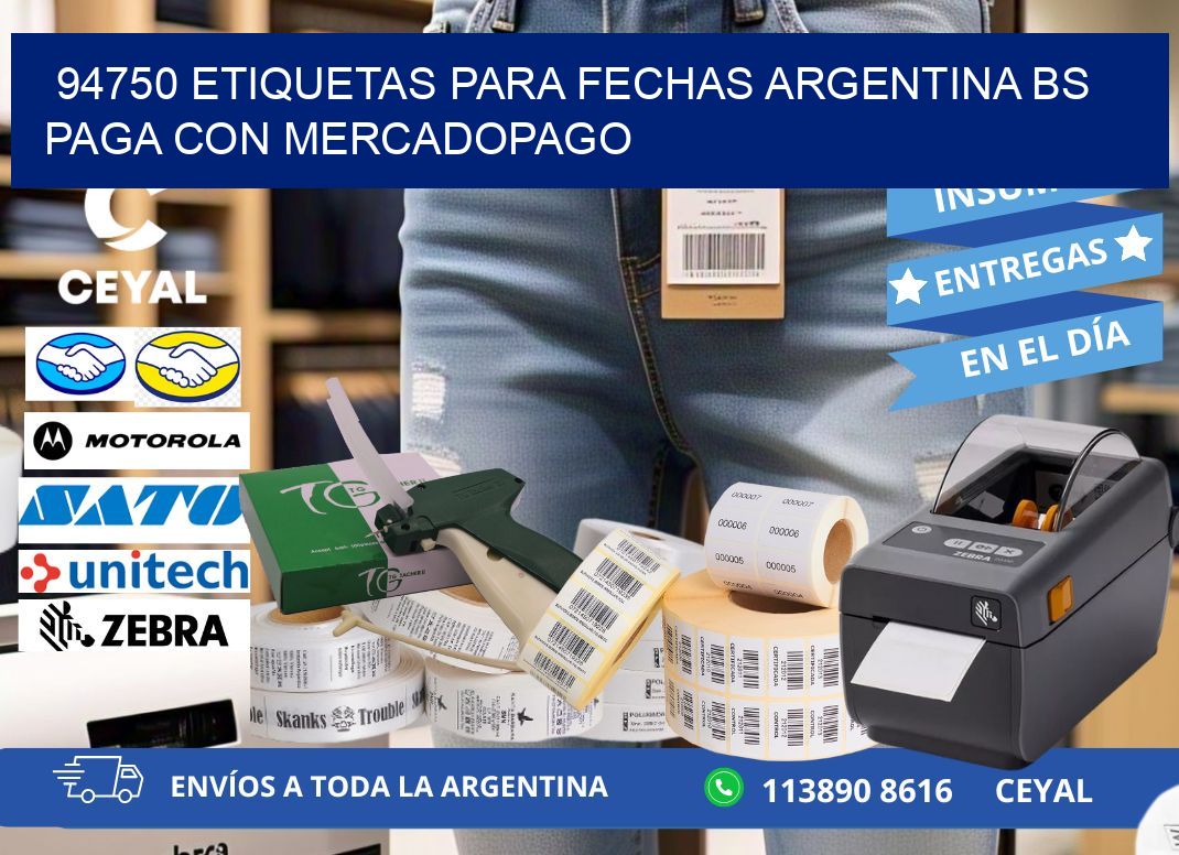 94750 ETIQUETAS PARA FECHAS ARGENTINA BS PAGA CON MERCADOPAGO