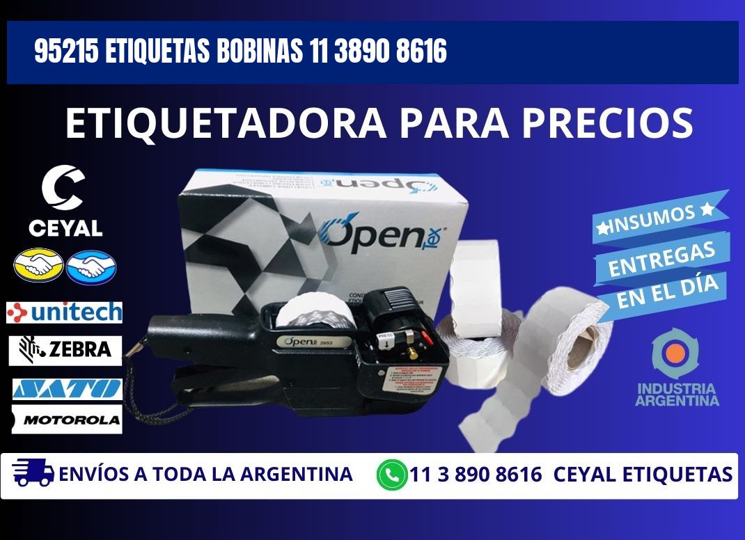 95215 ETIQUETAS BOBINAS 11 3890 8616