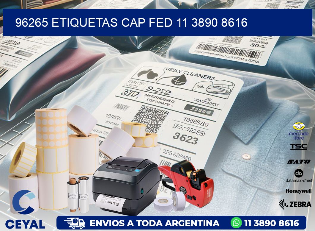 96265 ETIQUETAS CAP FED 11 3890 8616