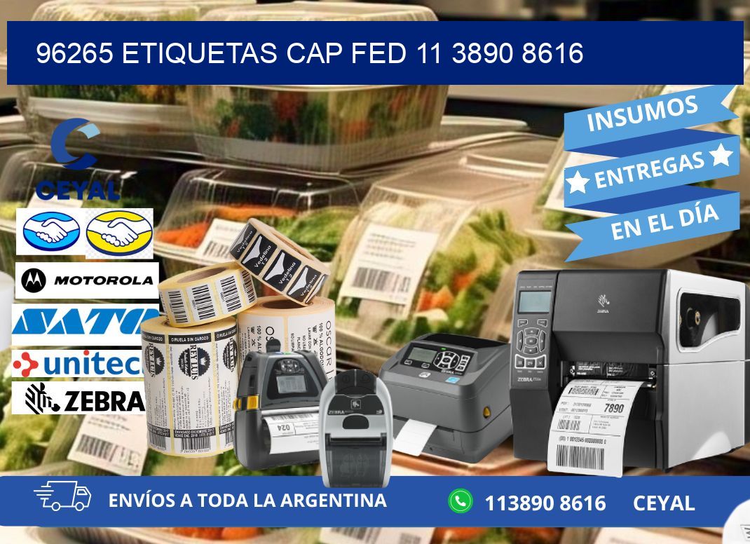 96265 ETIQUETAS CAP FED 11 3890 8616