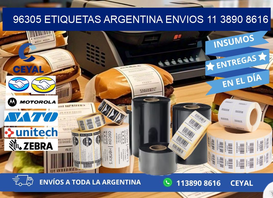 96305 ETIQUETAS ARGENTINA ENVIOS 11 3890 8616