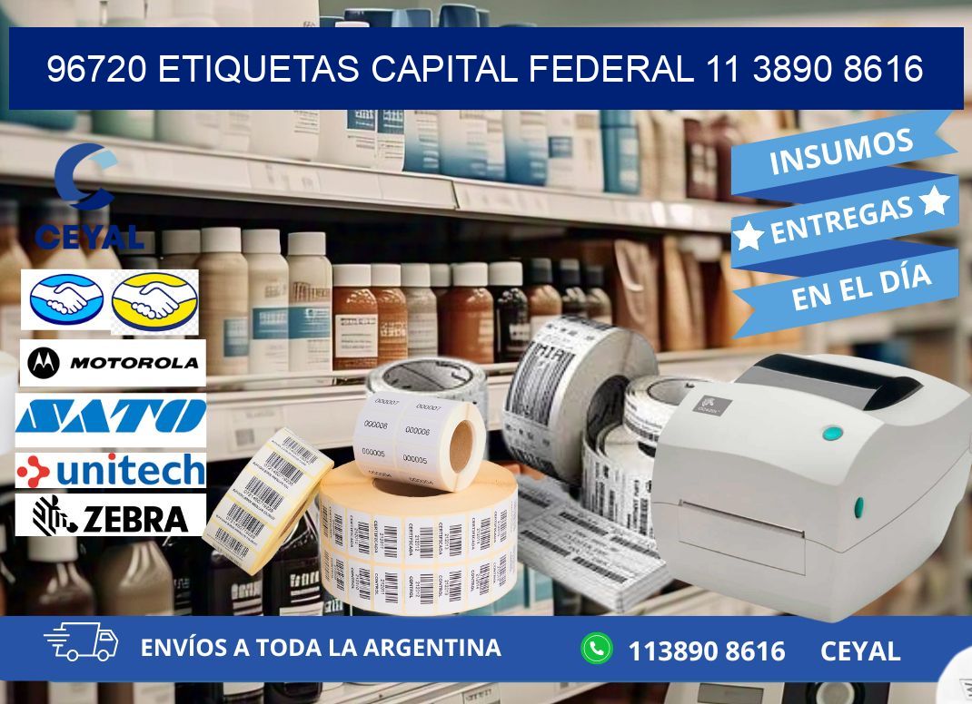 96720 ETIQUETAS CAPITAL FEDERAL 11 3890 8616