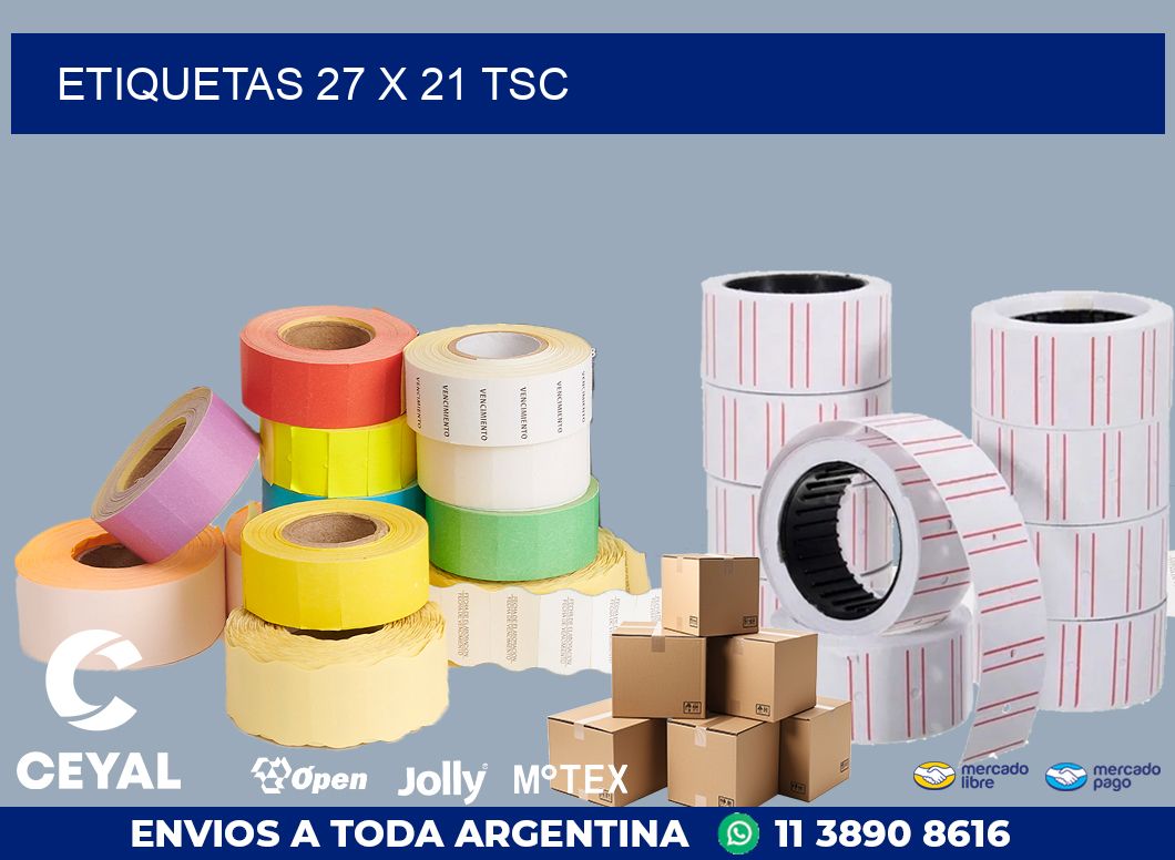 ETIQUETAS 27 x 21 TSC