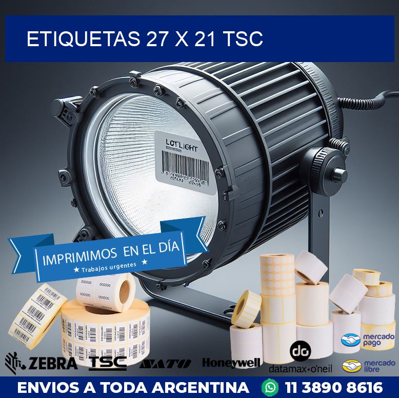 ETIQUETAS 27 x 21 TSC