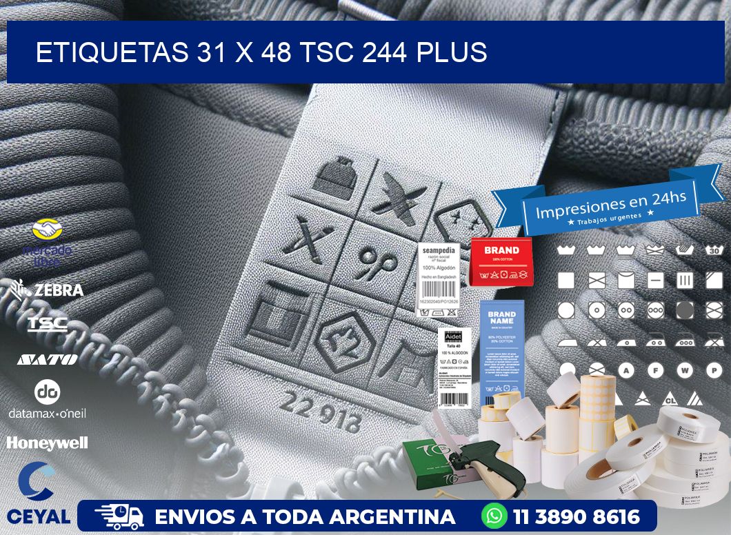ETIQUETAS 31 x 48 TSC 244 PLUS