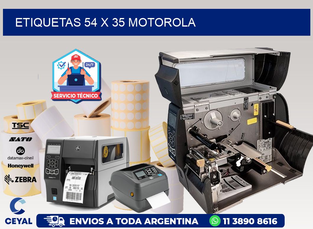 ETIQUETAS 54 x 35 MOTOROLA