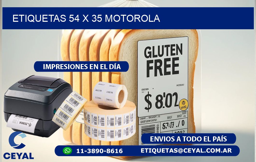 ETIQUETAS 54 x 35 MOTOROLA
