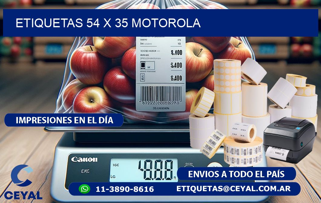 ETIQUETAS 54 x 35 MOTOROLA