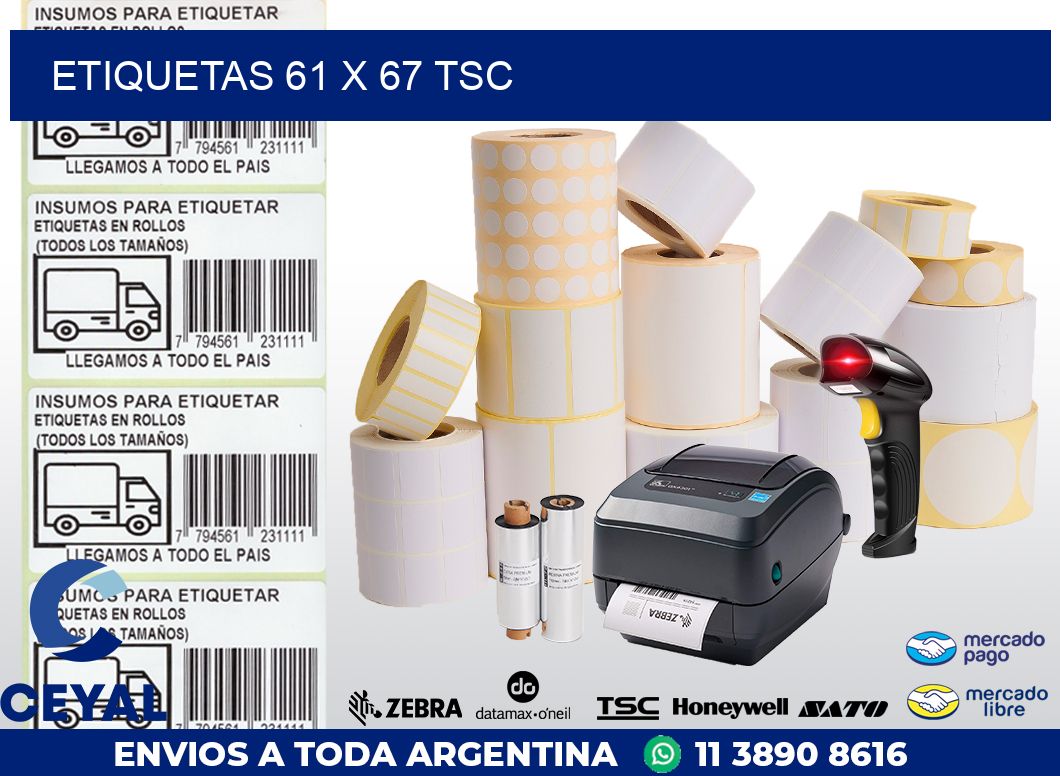 ETIQUETAS 61 x 67 TSC