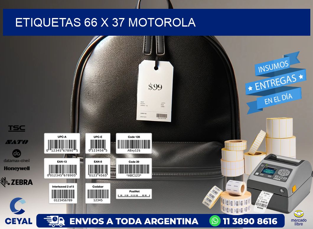ETIQUETAS 66 x 37 MOTOROLA