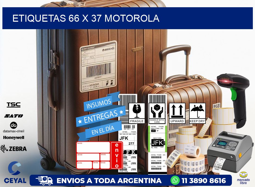 ETIQUETAS 66 x 37 MOTOROLA