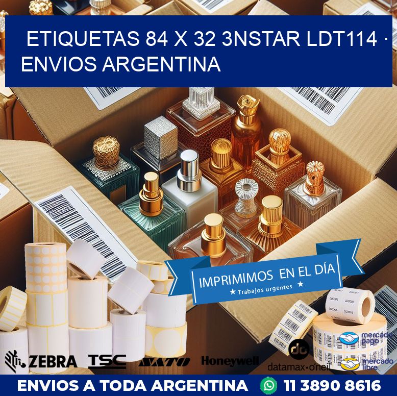 ETIQUETAS 84 x 32 3NSTAR LDT114 · ENVIOS ARGENTINA