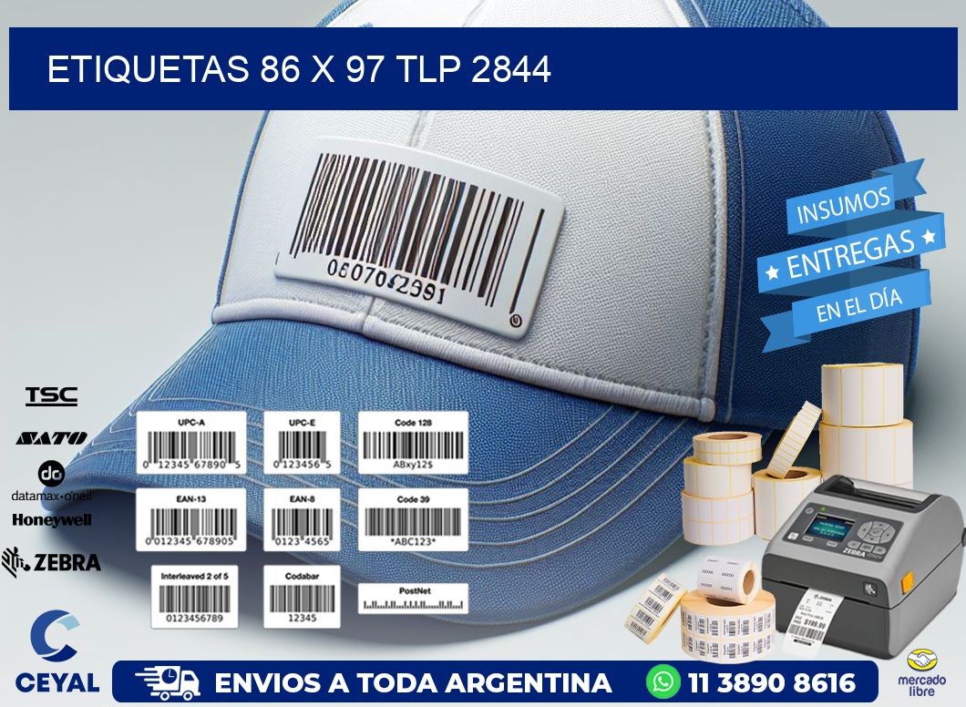 ETIQUETAS 86 x 97 TLP 2844
