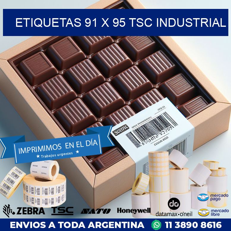 ETIQUETAS 91 x 95 TSC INDUSTRIAL
