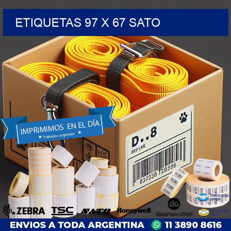 ETIQUETAS 97 x 67 SATO