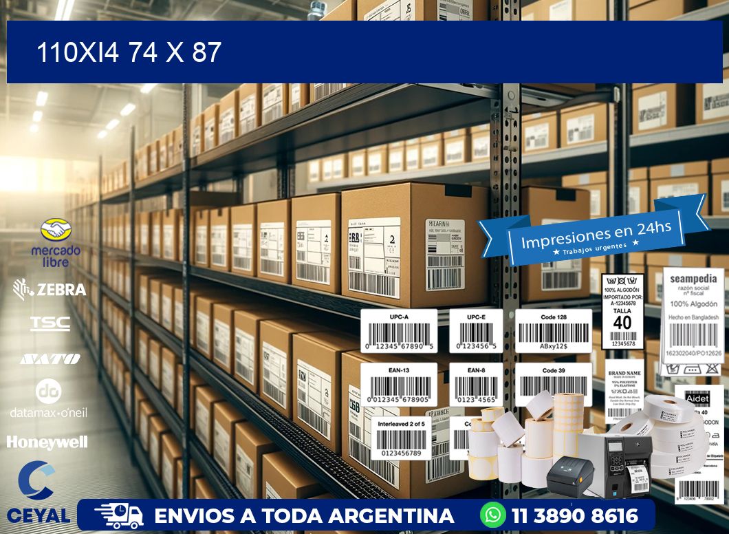 110Xi4 74 x 87