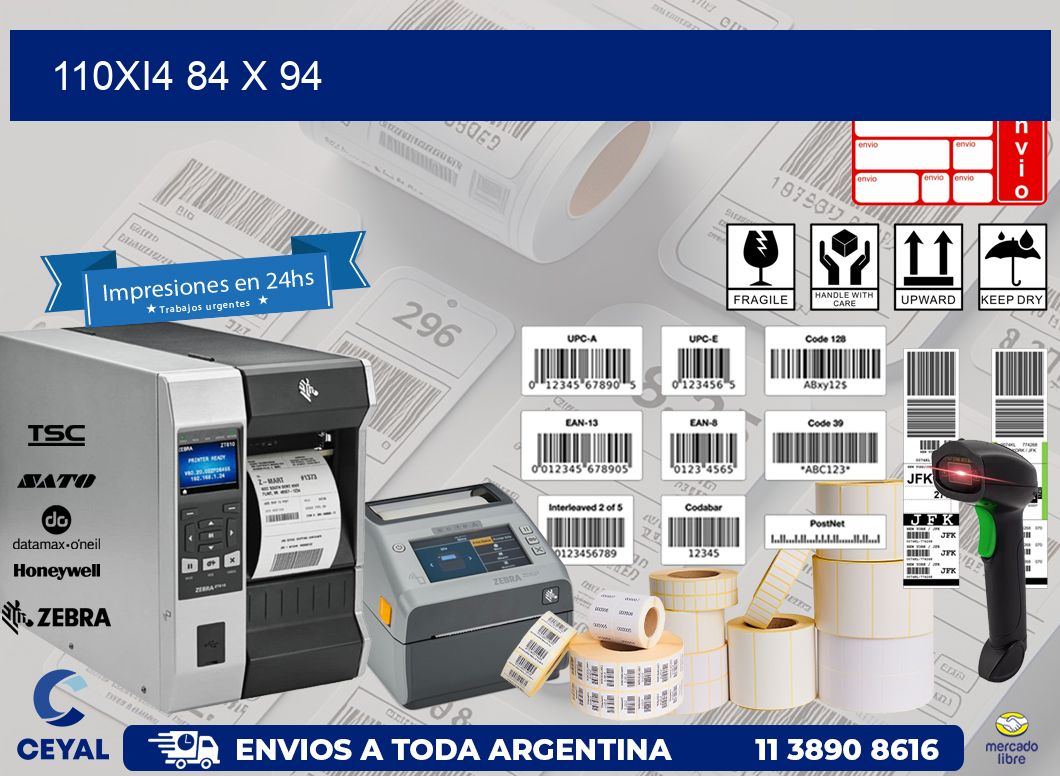 110Xi4 84 x 94