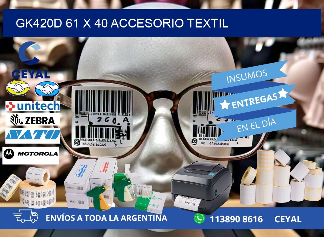 GK420D 61 x 40 ACCESORIO TEXTIL