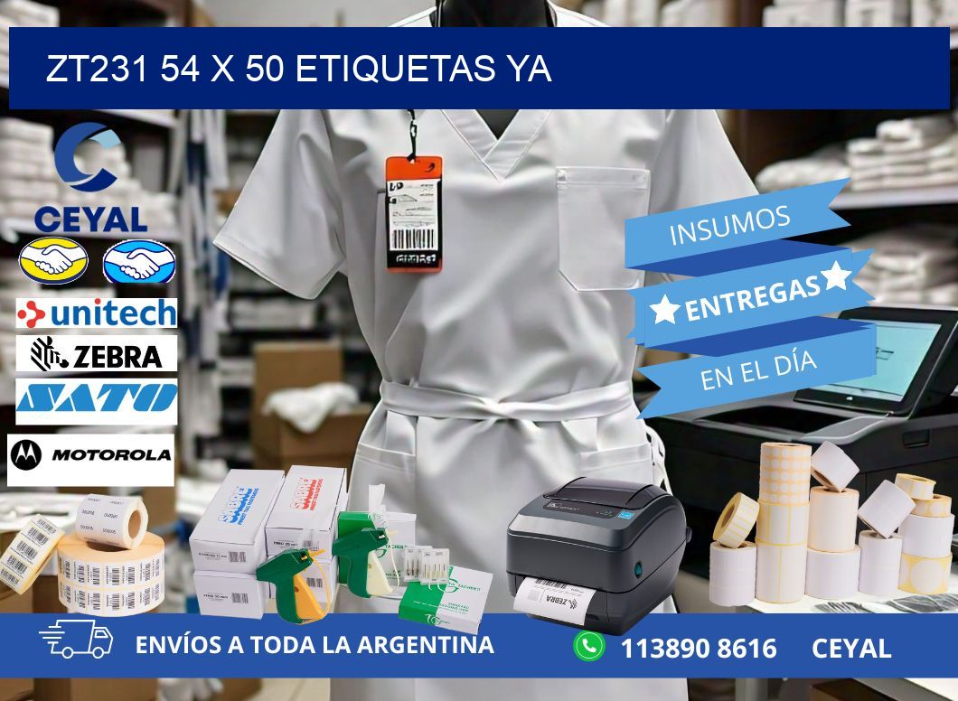 ZT231 54 x 50 ETIQUETAS YA