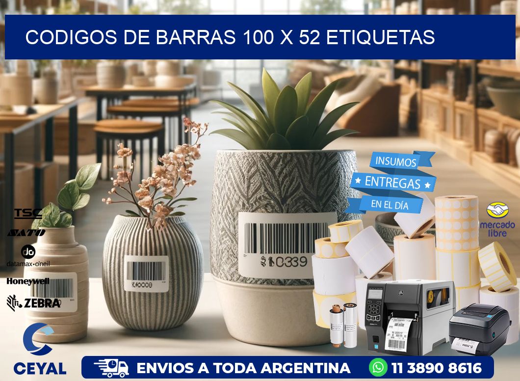codigos de barras 100 x 52 etiquetas