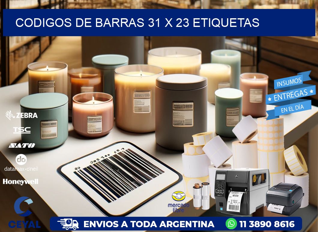codigos de barras 31 x 23 etiquetas