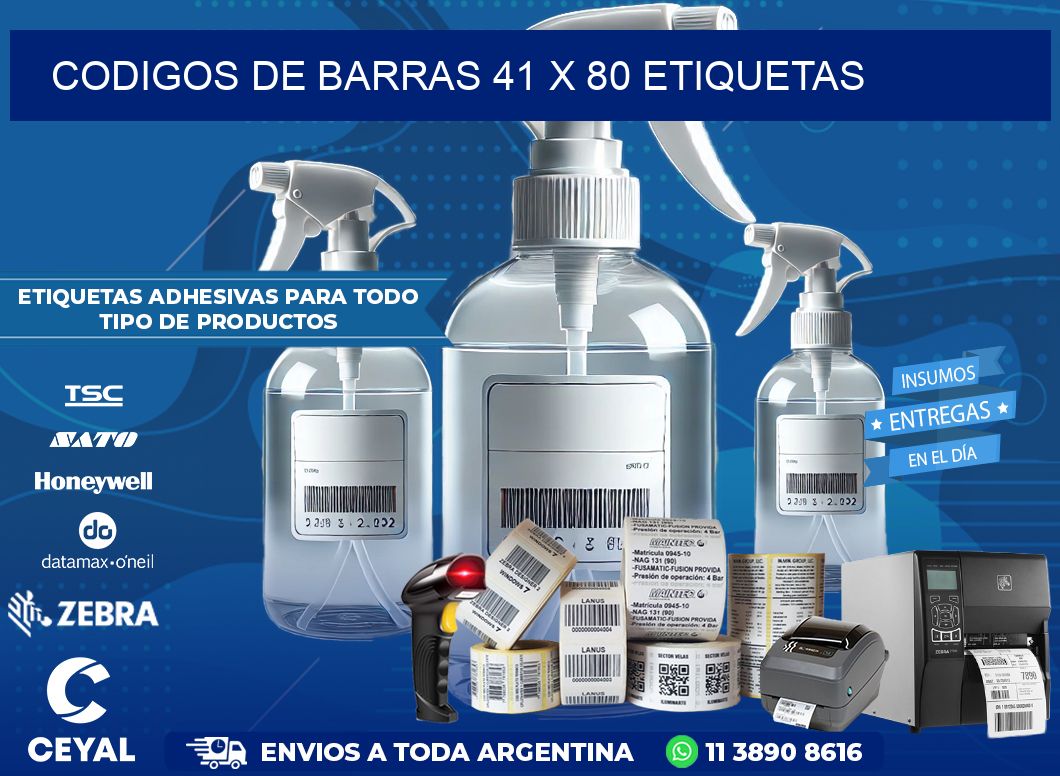 codigos de barras 41 x 80 etiquetas