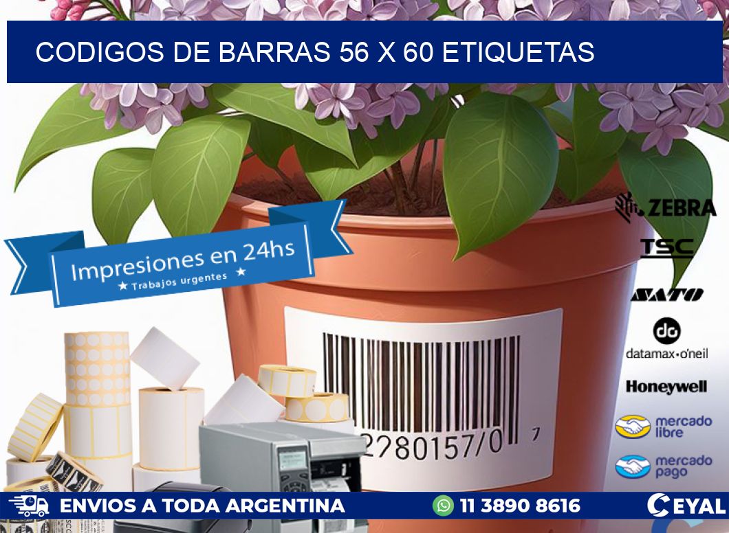 codigos de barras 56 x 60 etiquetas