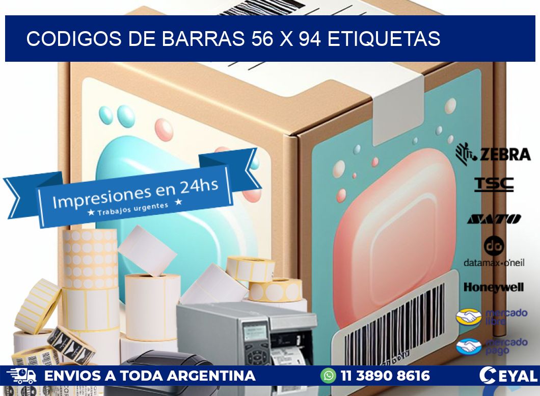 codigos de barras 56 x 94 etiquetas