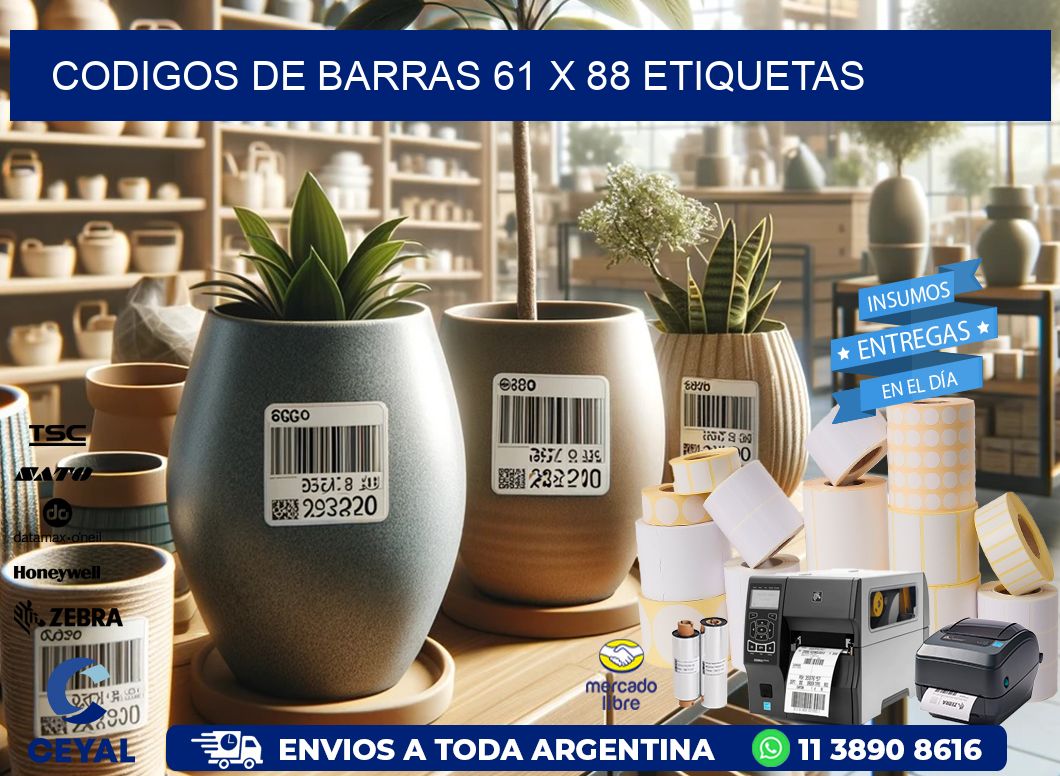codigos de barras 61 x 88 etiquetas