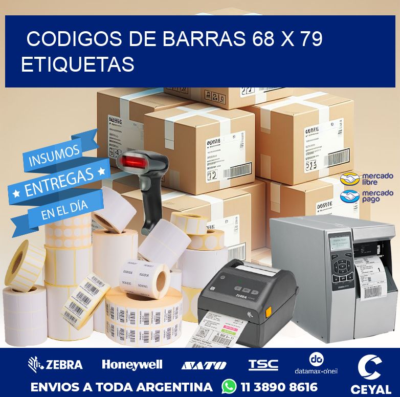 codigos de barras 68 x 79 etiquetas
