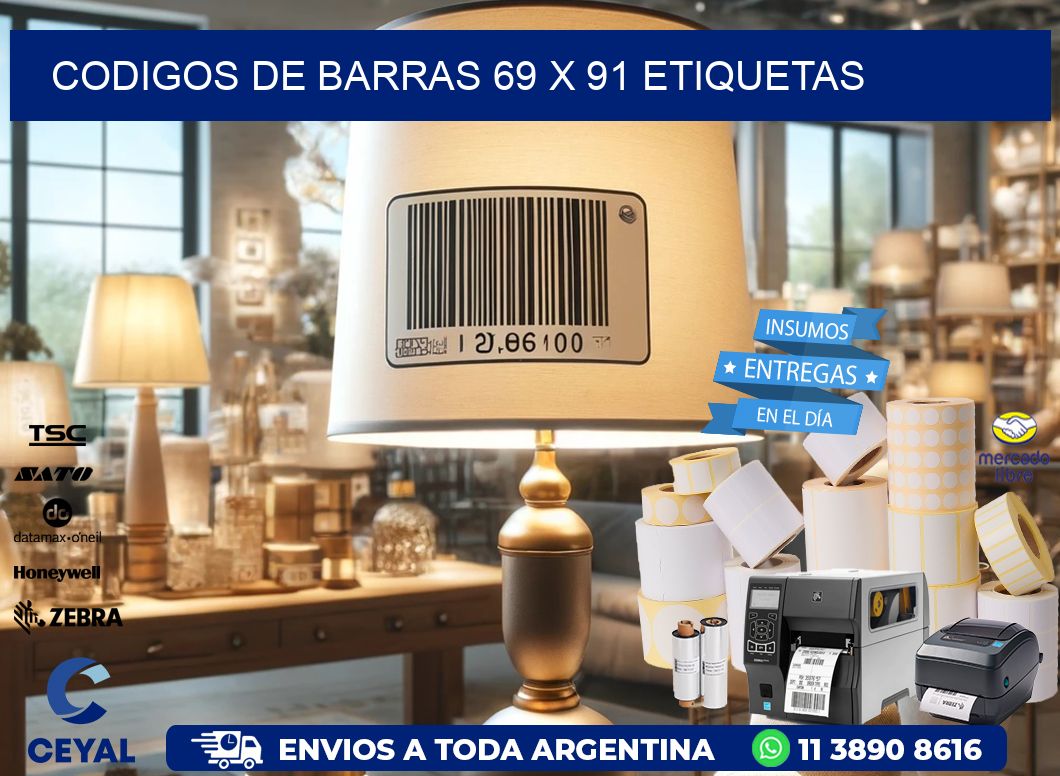 codigos de barras 69 x 91 etiquetas