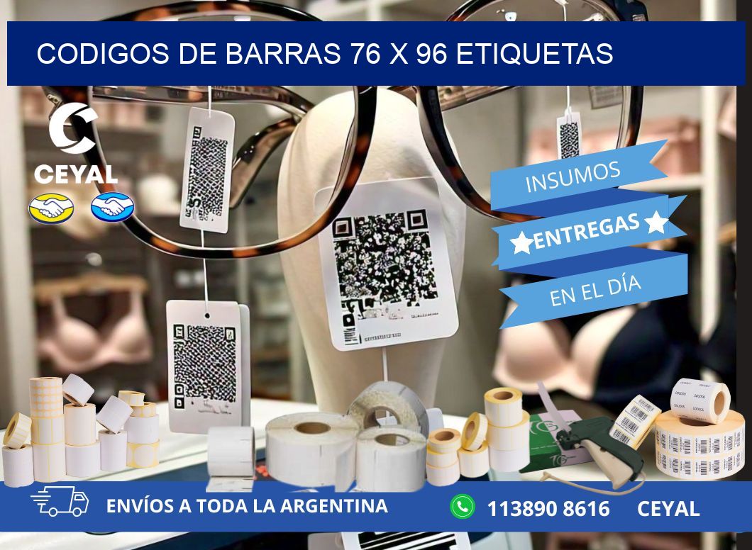 codigos de barras 76 x 96 etiquetas